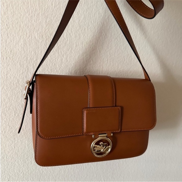Longchamp Tan Leather Crossbody Bag - Picture 3 of 13
